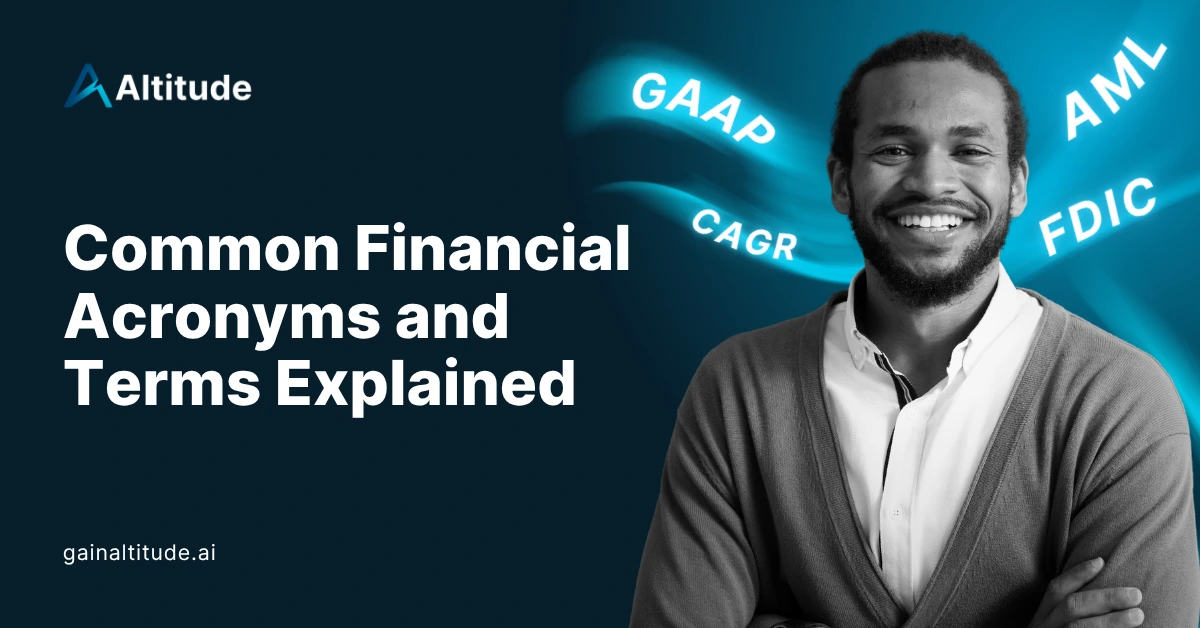 Common Financial Acronyms and Terms Explained