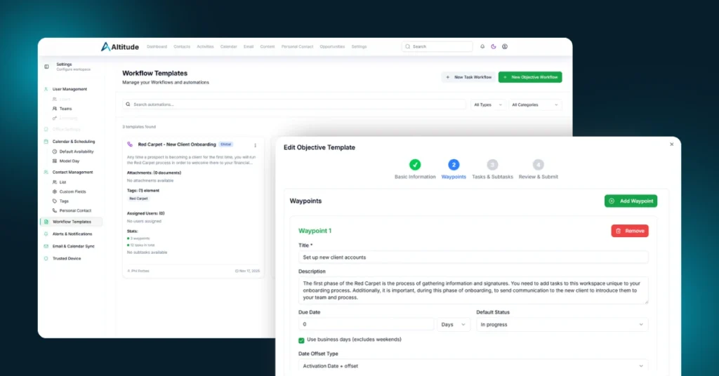 Product Update and Release Notes - Workflows Go Live and Advisors Gain a New Level of Control
