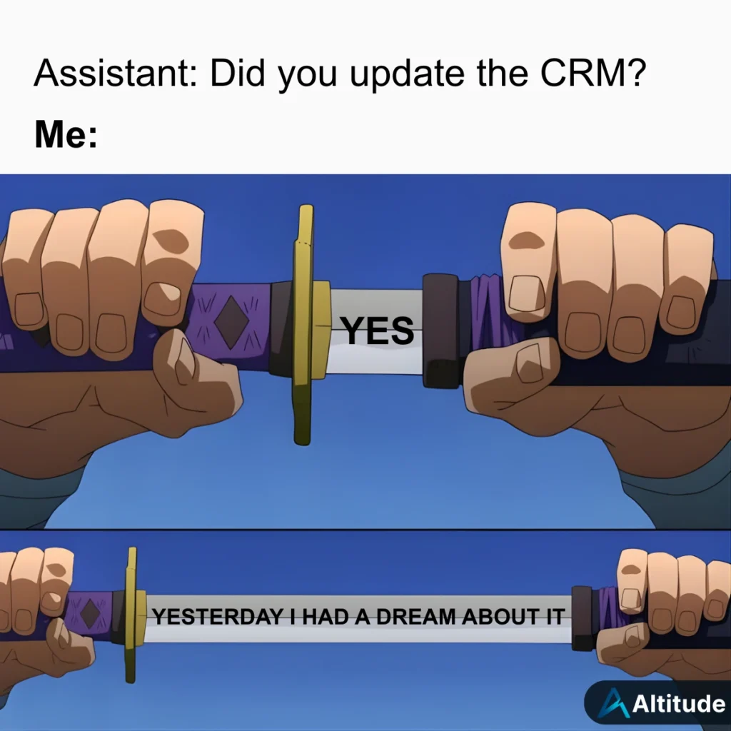 Assistant Blade CRM Financial Advisor Meme