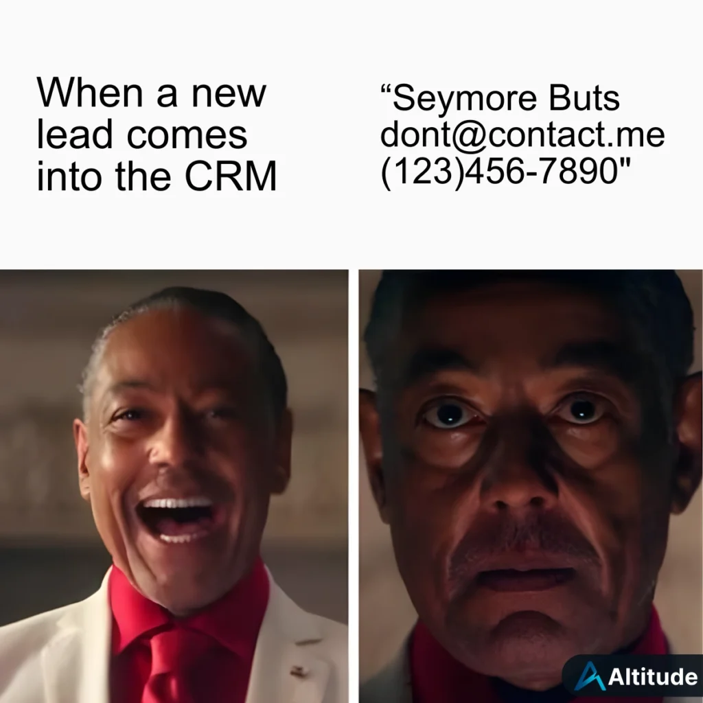 Bad CRM Leads Financial Advisor Meme
