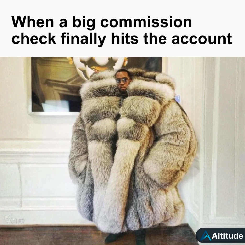 Commission Check meme P Diddy Financial Advisor Meme