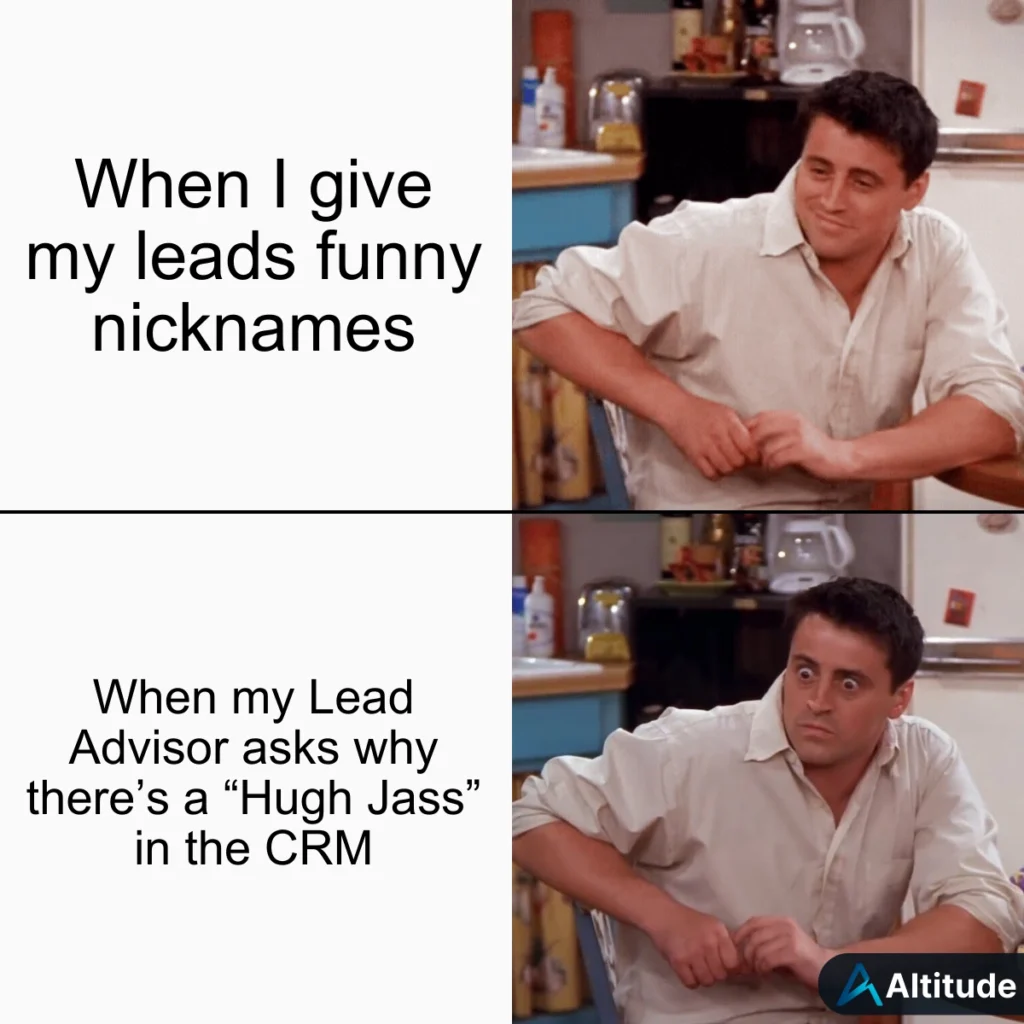 Funny Lead Names Financial Advisor Meme