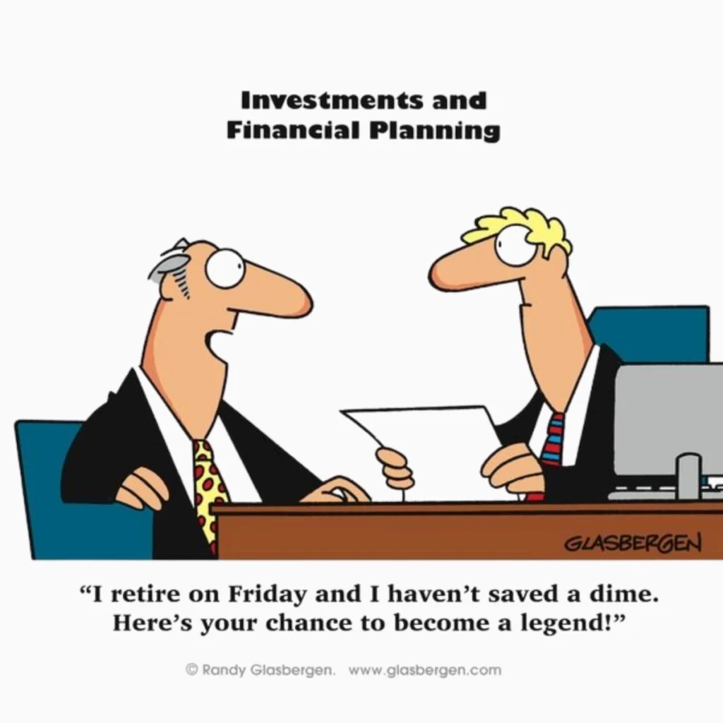 Randy Glasbergen Legend Meme Financial Advisor Meme