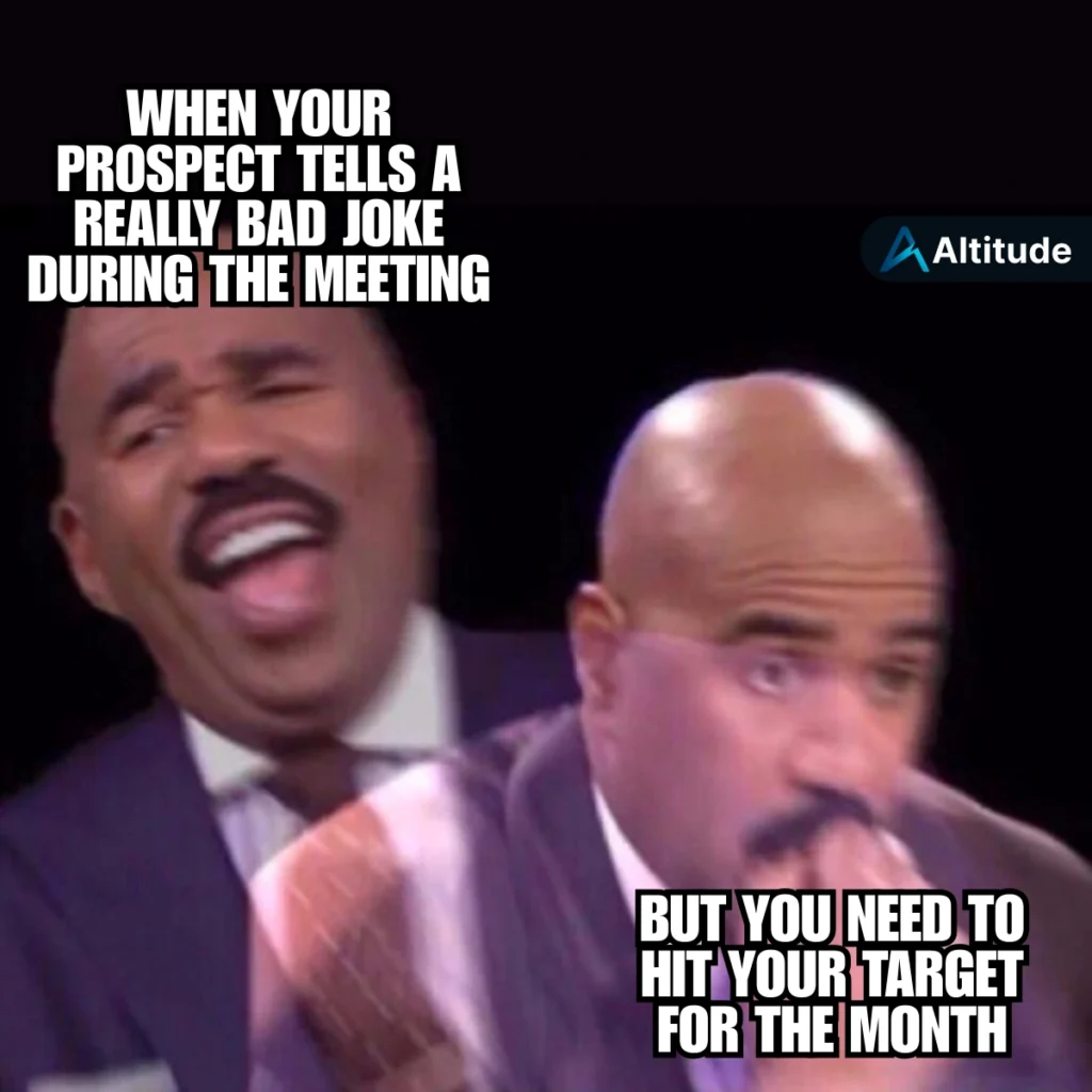 When a Prospect tells a joke Financial Advisor Meme