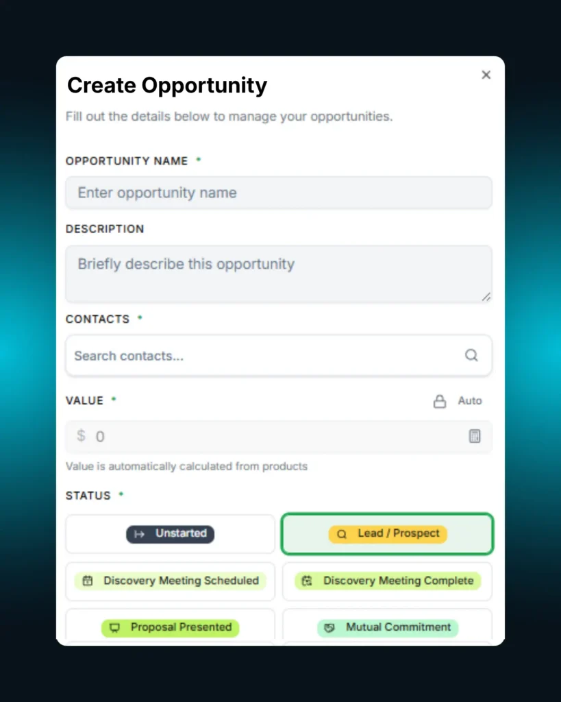 Create RMD Opportunities in Altitude CRM