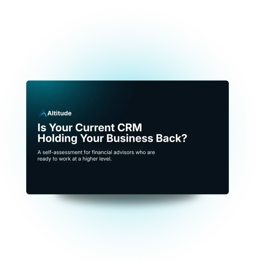 Free CRM Assessment for Finacnial Advisors